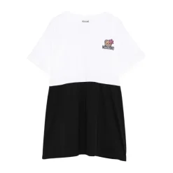 Abito girocollo mezza manica con stampa