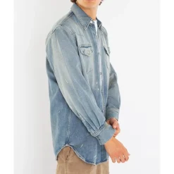 Afslappet Fit Denim Skjorte