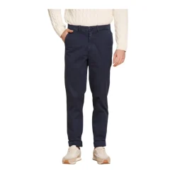 Afslappet pasform marineblå chino bukser