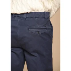 Afslappet pasform marineblå chino bukser