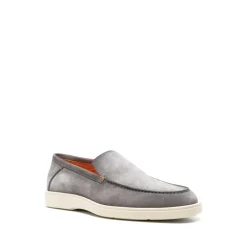 Almond-toe Suede Loafers