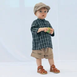 Angulus - Begyndersandal Med Velcro, 5019 - Cognac