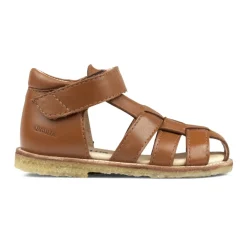 Angulus - Begyndersandal Med Velcro, 5019 - Cognac