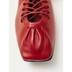 Aureline Røde Læder Ballerinaer