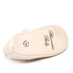 Baby ballerina sko i perlemor hvid