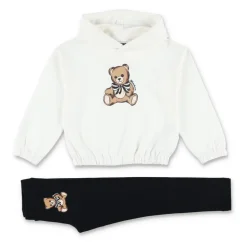 Bear Print Hoodie Leggings Sæt