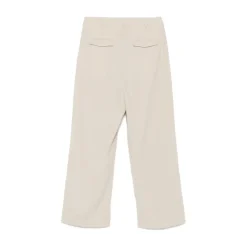 Beige Bukser med Lommer og Knapper