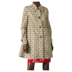 Beige Trench Coat Kvinders Mode