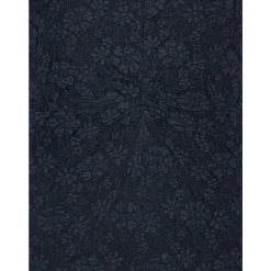 Blå Blonde Puffærme Kjole