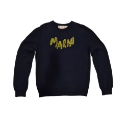 Blå Bomuld Logo T-shirt