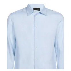 Blå Casual Skjorter D41SM0D10F9700