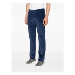 Blå Corduroy Five-Pocket Jeans