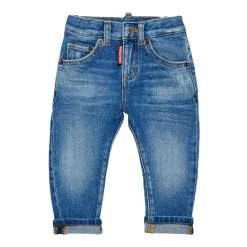 Blå Denim Baby Jeans Trendy Stil