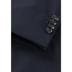 Blå dobbeltradet kjole