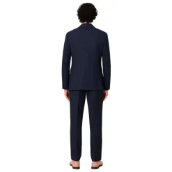 Blå dobbeltradet Milano kjole