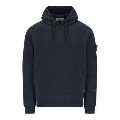 Blå hættetrøje med logo