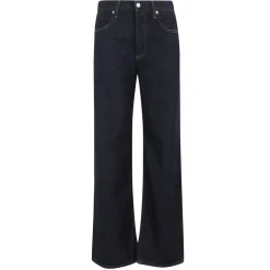 Blå Juno Annina Jeans med Kontrastsyning