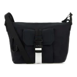 Blå Nylon Crossbody Taske