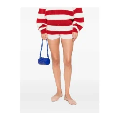 Blå Quiltet Læder Crossbody Taske