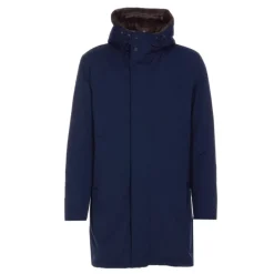 Blå Regulær Pasform Frakker