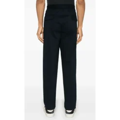 Blå Snørebånd Track Bukser med Lommer