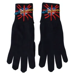 Blå Uld Unisex Statement Handsker