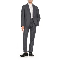 Blå Uldjakke og Bukser