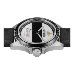 Blackwall Quartz Ur Sort Læderrem