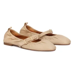 Bløde Ballerinaer i Læder