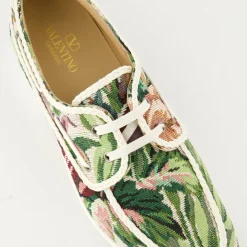 Blomstret Canvas Bådsko