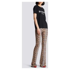 Bomuld T-shirt med logo print