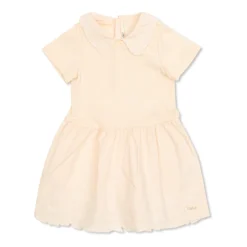 Bomulds Kjole med Blomsterbroderi