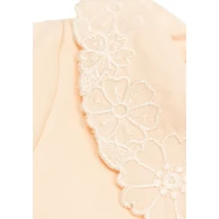 Bomulds Kjole med Blomsterbroderi