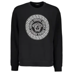 Bomulds sweatshirt med logo detalje