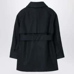 Bomuldsforet Trenchcoat med Hætte