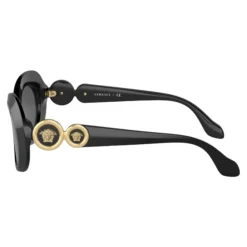 Børn Oval Solbriller Sort Blank