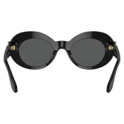 Børn Oval Solbriller Sort Blank