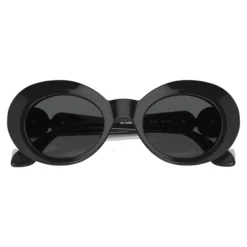 Børn Oval Solbriller Sort Blank