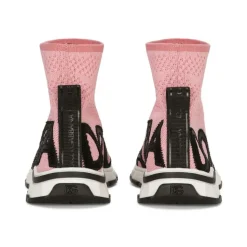 Børn Pink Sneakers med Mærket Tape Pull-Tab