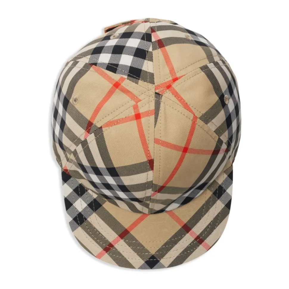 Børn Vintage Check Hat Grå