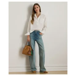 Broadcloth Cropped Skjorte