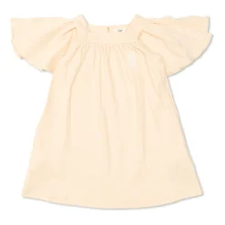 Broderet Kjole i Bomuld