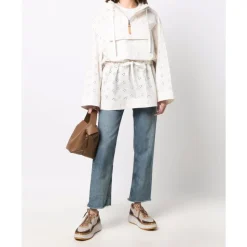 Broderie Anglaise Cape Jakke