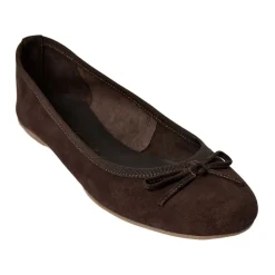 Brun Ballerina med Sløjfedetalje