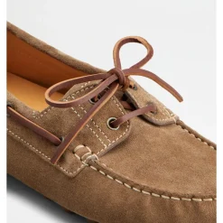 Brun Bådstil Flade Sko