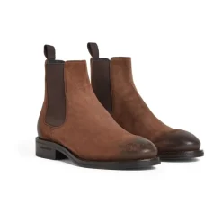 Brun Elastiske Sider Stakket Hæl