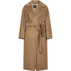 Brun Kimonoærme Wrap Frakke