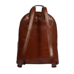 Brun læder bucket rygsæk