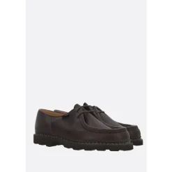 Brun Læder Derby Flade Sko