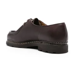 Brun Læder Derby Flade Sko